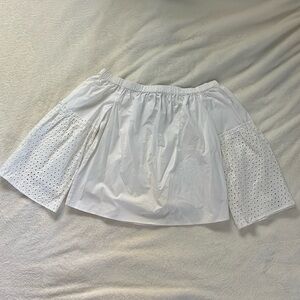 Rebecca Minkoff NWT, White Off-Shoulder Blouse, Size Medium